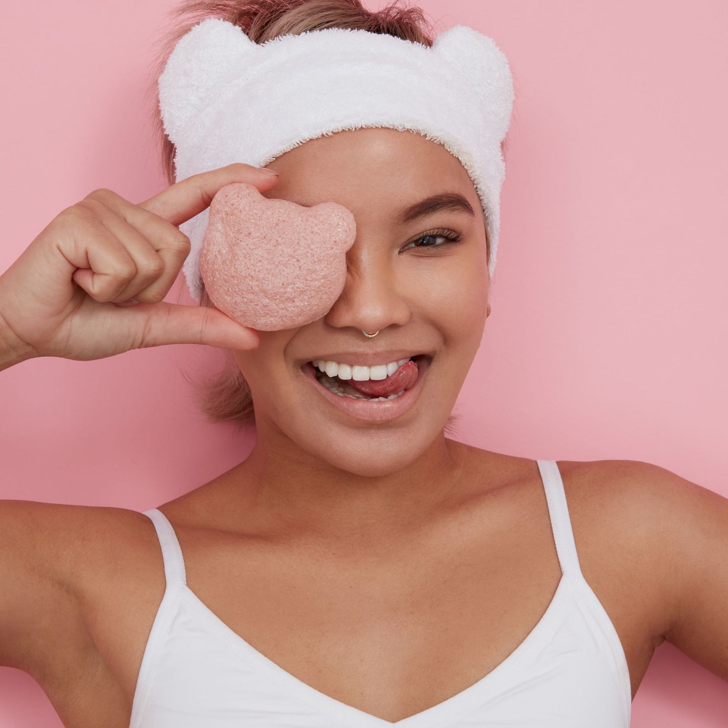 BEAR BUFF- CHERRY BLOSSOM INFUSED KONJAC SPONGE