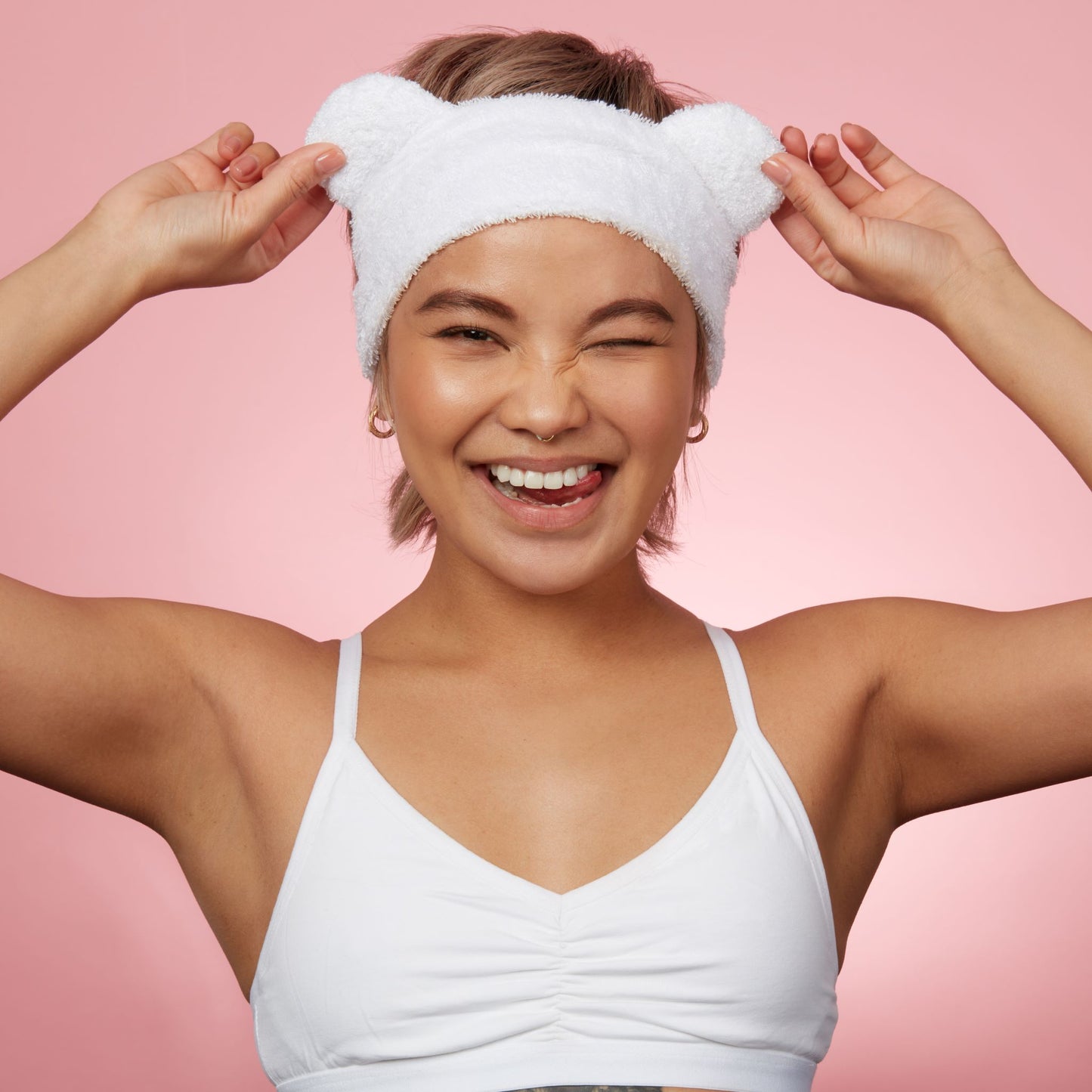 BEAR BAND- BEAR EAR BAMBOO SPA HEADBAND